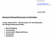 Bergwacht-Neubauförderungen im Oberallgäu